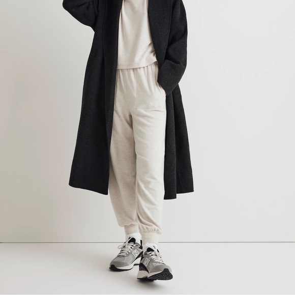 NWT / madewell Brushed Jersey Jogger Pants - Picture 2 of 10